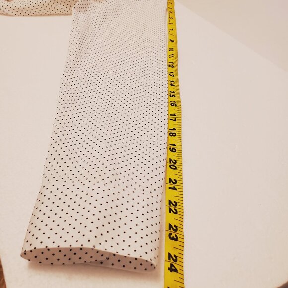 Apt. 9 Essentials White Black Polka Dot Wrinkle-Resistant Button Down Top - 8 - Picture 13 of 14